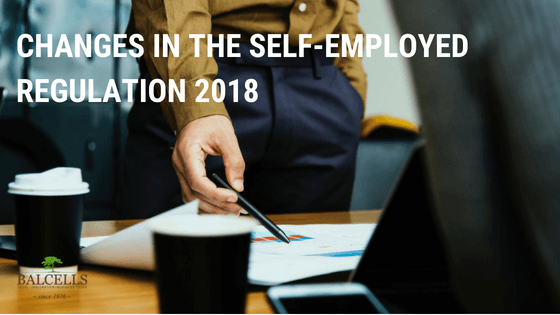 changes in the self-employed regulation 2018 in Spain