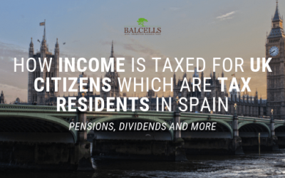 How Income is Taxed for UK Citizens Which Are Tax Residents in Spain