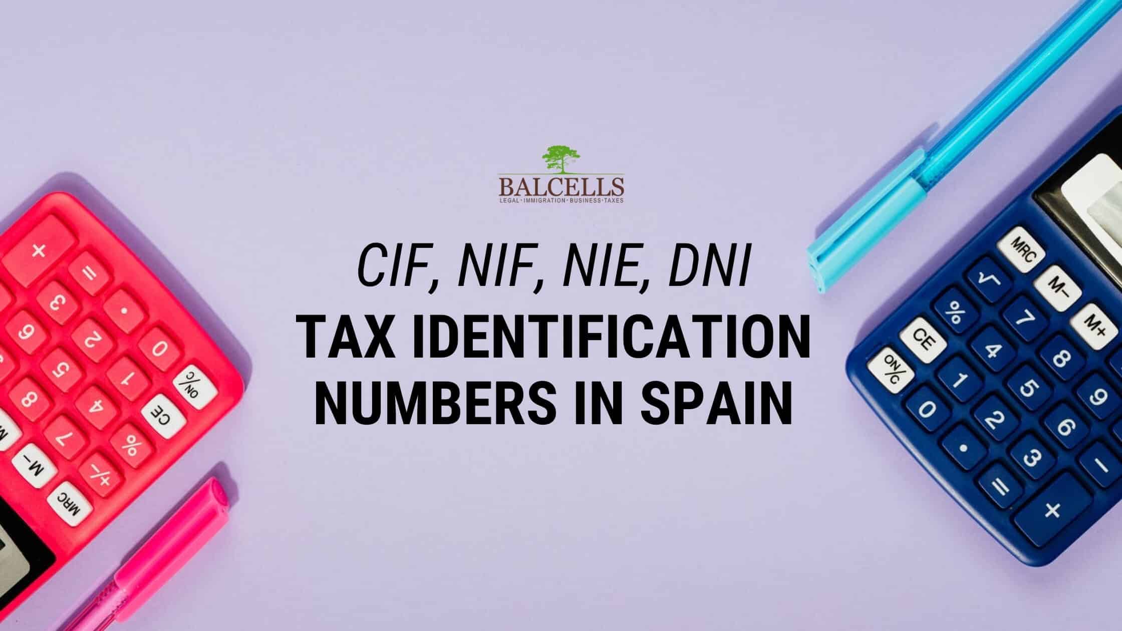 Eso Saltar fascismo CIF & NIF in Spain: Spanish Tax Identification Numbers