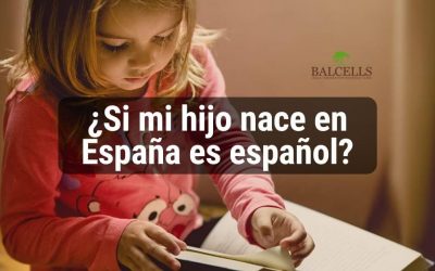 ¿Si soy extranjero y mis hijos nacen en España son españoles?