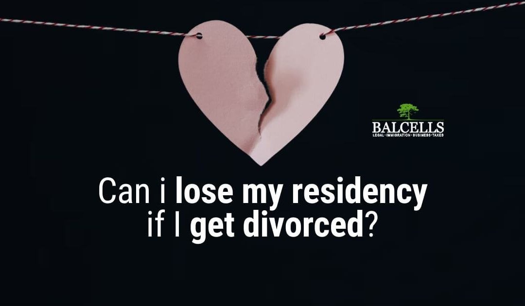 Can I lose residency if I get divorced?
