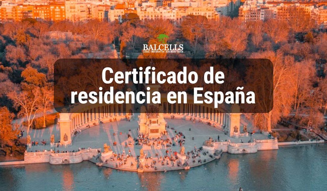 certificado de residente en España