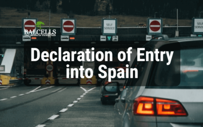 Declaration of Entry into Spain